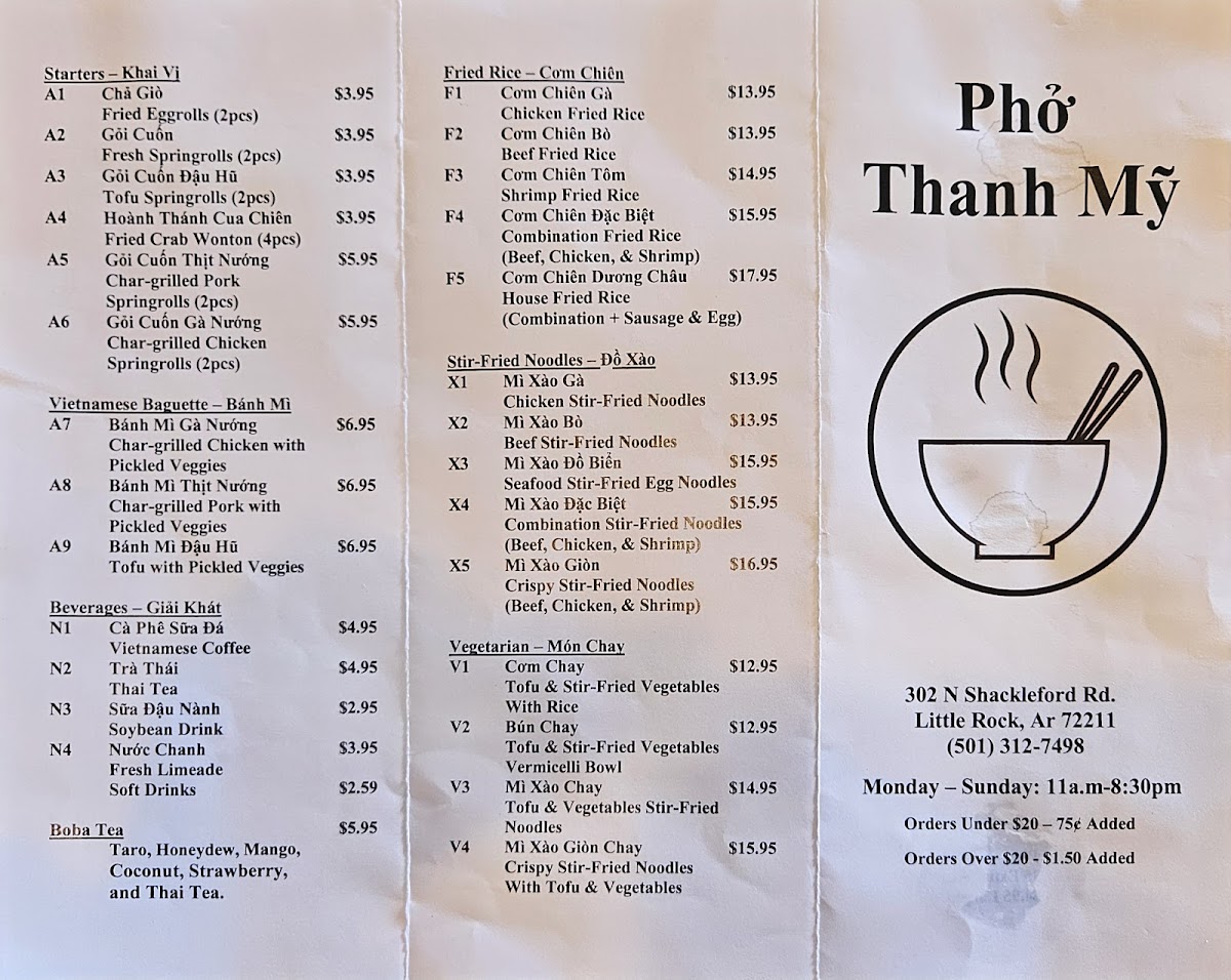 Phở Thanh My Menu - Image 6
